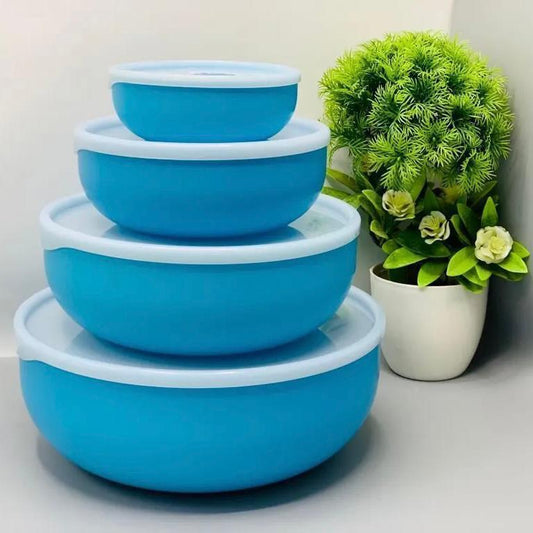 Vibrant 4 Pcs Bowl Set - Blue - Perfect for Every Occasion