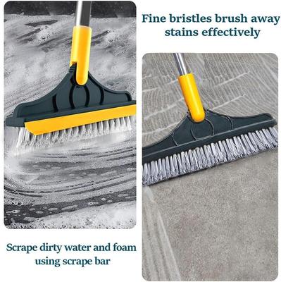 3 Pcs Cleaning Brush Set - Durable and Easy-To-Clean Plastic Tools for Bathroom Hygiene