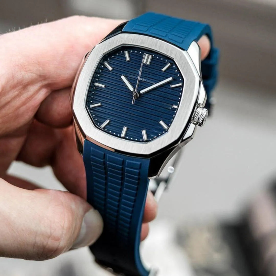 Men’s Nautilus Design Quartz Watch – Stylish, Durable & Water Resistant