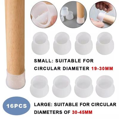 4 Pcs Silicone Chair Leg Cap Set β Floor Protector & Noise Reducer for Home and Office