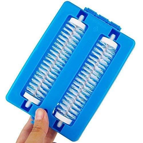 Auto Carpet Cleaning Dust Storage Brush with Built-in 2 Rollers