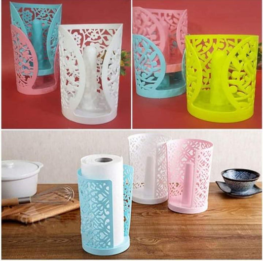 Holder For Round Toilet Tissue Paper Roll Multicolor